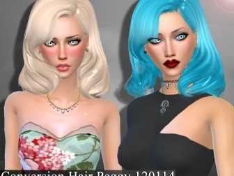 Sims 4 Hairs ~ Kot Cat: Ade Darma`s Kayla Hair Clayified