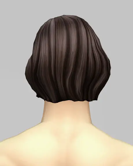 Rusty Nail: Male Medium wavy hair retextured for Sims 4