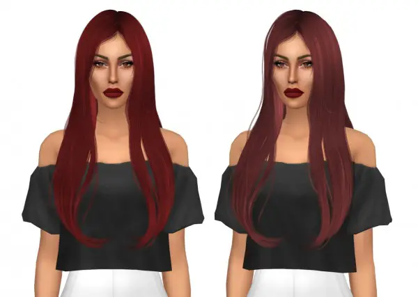Kenzar Sims: Newsea`s Capriccio hair retextured for Sims 4
