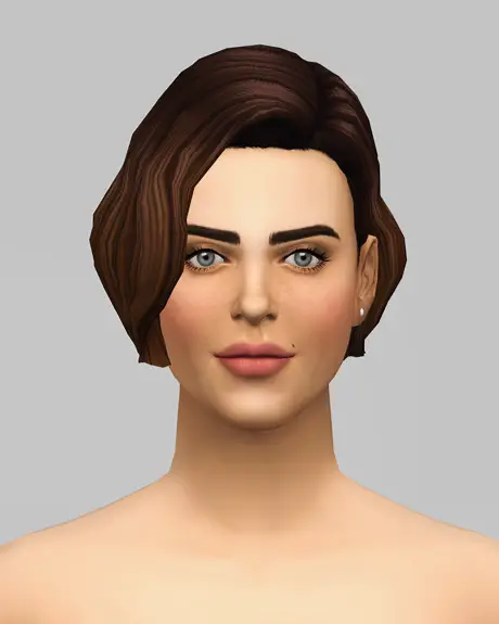 Rusty Nail: Female Medium wavy   ombre hair retextured for Sims 4