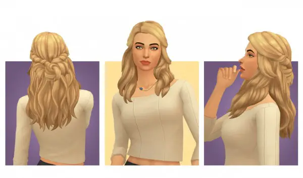 Simple Simmer: Rachel hair for Sims 4