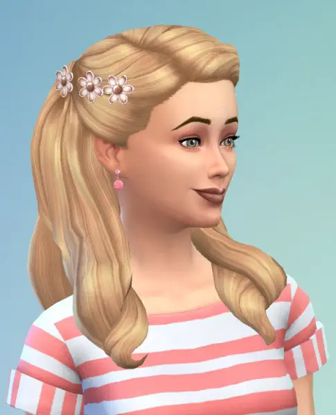 Birksches sims blog: Romantic Flower Hair for Sims 4