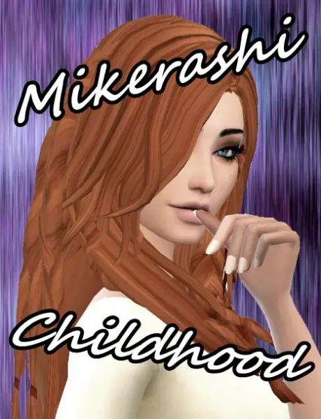 Mikerashi: Childhood Hair for Sims 4