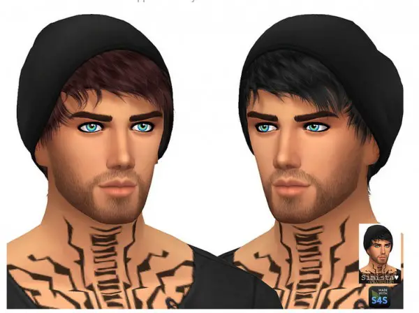 Simista: Stealthic`s Psycho hair retextured for Sims 4