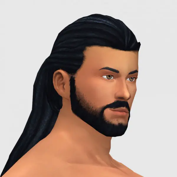 xldsimsdownloads: Braid Back Hair for Sims 4