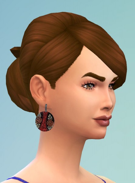 Birksches sims blog: Messie Bun hair for Sims 4