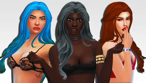 Weepingsimmer: Nightcrawler`s Milady Hair Clayified   500 Followers Gift (Part Five) for Sims 4