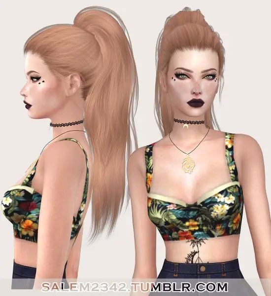 Salem2342: Stealthic`s  Paradox hair retextured for Sims 4