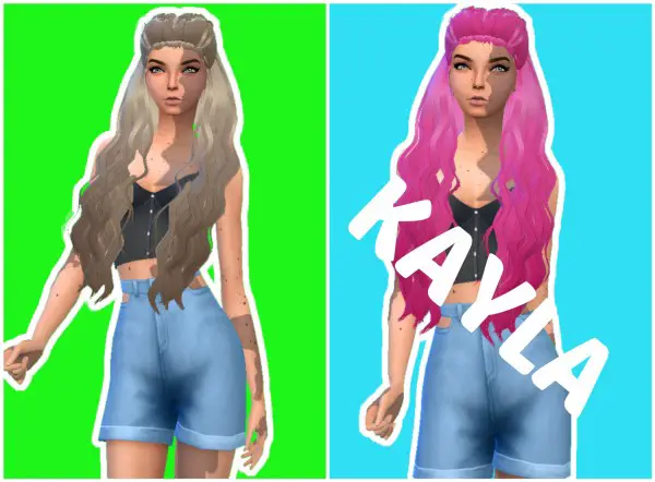 Simsworkshop: LeahLillith`s Souls hair clayifed by Lovelysimmer100 for Sims 4