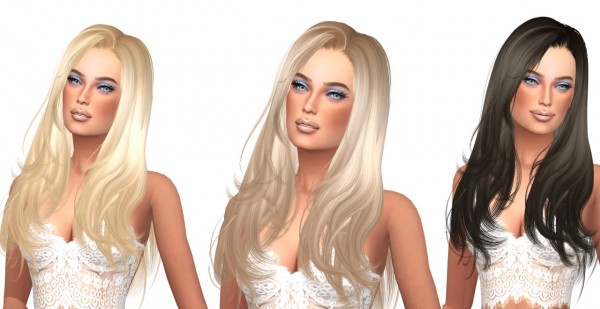 Sims Fun Stuff: Newsea`s 196 Josie hair retextured for Sims 4