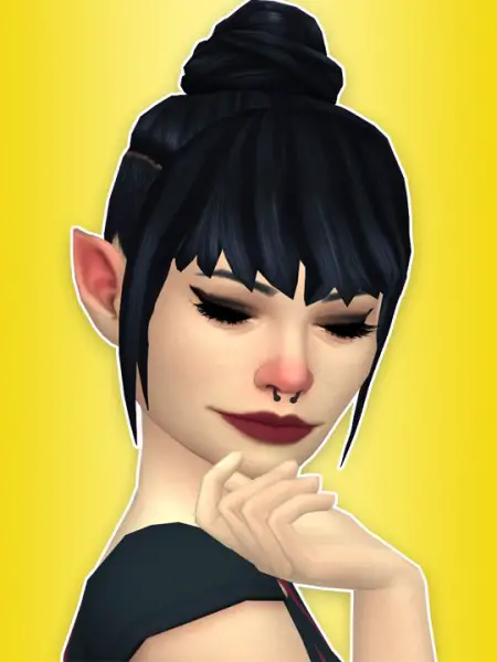 Hanjisims: Ophelia Hair for Sims 4