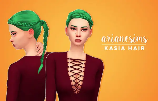 Ariane Sims: Kasia hair for Sims 4