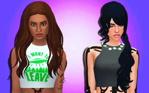 Weepingsimmer: Clayified Hair Don’t Currr 1 for Sims 4
