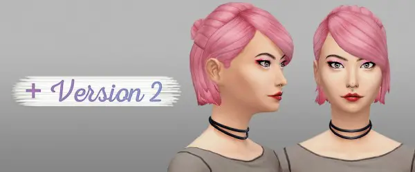 Whoohoosimblr: Rowan hair V2 for Sims 4