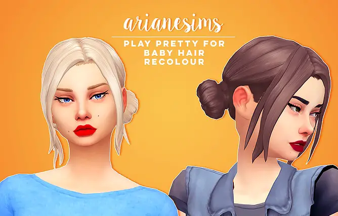 Sims 4 Hairs Ariane Sims Play Pretty For Baby Hair - vrogue.co