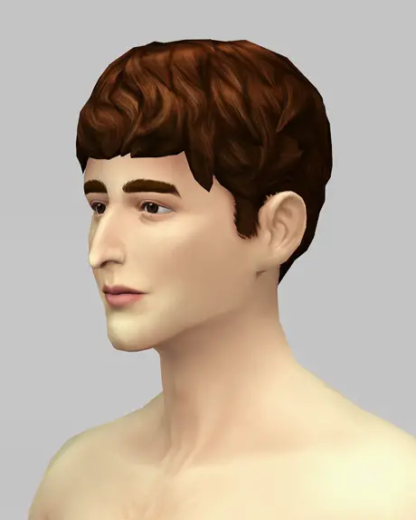 Rusty Nail: Beatle Boy`s hair V2 for Sims 4