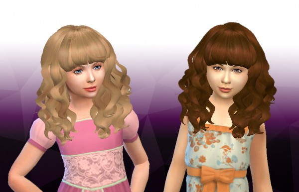 Mystufforigin: Peggy 885 Child Hair Conversion for Sims 4