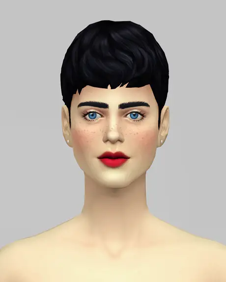 Rusty Nail: Beatle Boy`s hair V2F for Sims 4