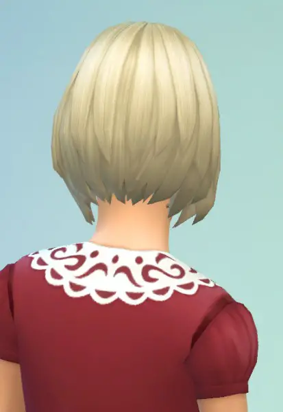 Birksches sims blog: Kids Bob with short Bangs for Sims 4