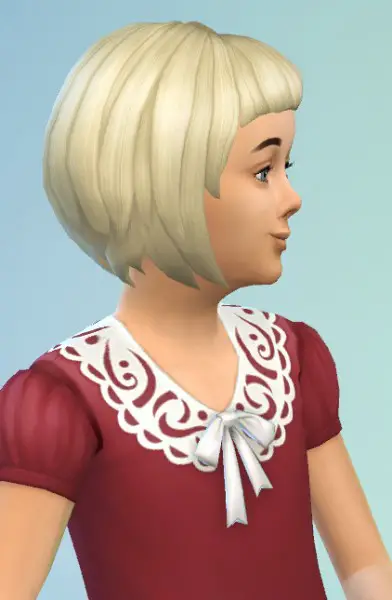 Birksches sims blog: Kids Bob with short Bangs for Sims 4