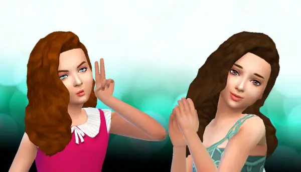 Mystufforigin: Curly Gurly hair conversion for Sims 4