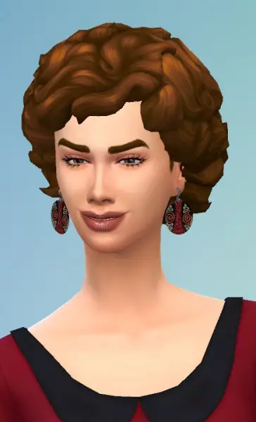 Birksches sims blog: Big Curls for her for Sims 4
