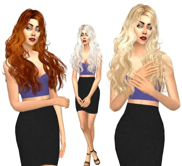 Sims Fun Stuff: Newsea`s PS 197 hair retextured for Sims 4