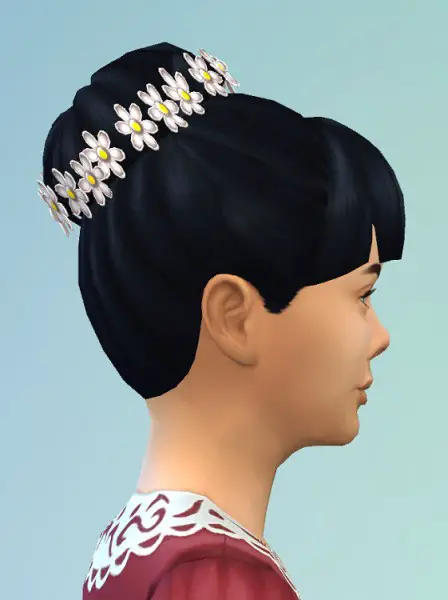Birksches sims blog: Daisy hair for gilrs for Sims 4