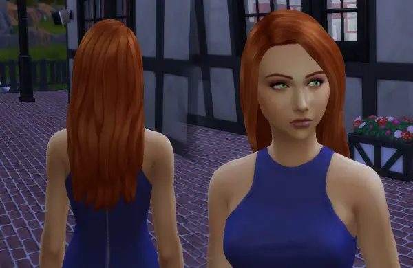 Mystufforigin: Straight hair for Sims 4