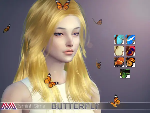 The Sims Resource: Lucy hair for Sims 4