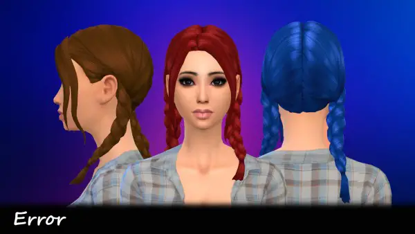 Mikerashi: Error Hair for Sims 4