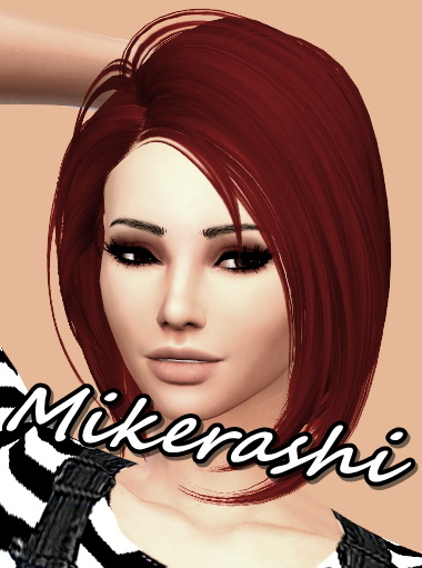 Mikerashi: Skysims 021 hair retextured for Sims 4