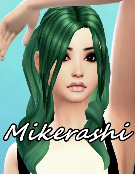Mikerashi: Impressiveness Hair for Sims 4