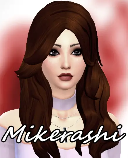 Mikerashi: Broken Heart Hair for Sims 4