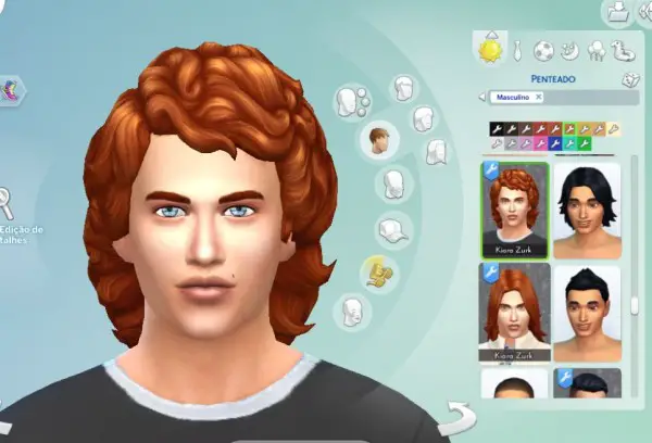 Mystufforigin: Medium Curly Version 2 for Sims 4
