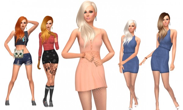 Sims Fun Stuff: Butterfly`s Hair 188 Retextured for Sims 4