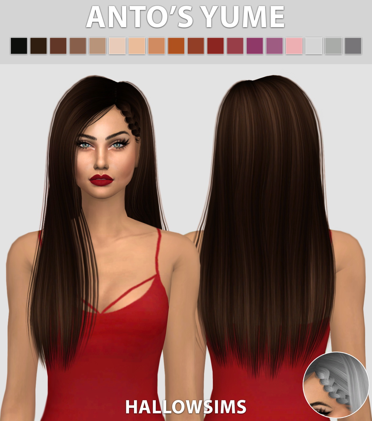 Sims 4 Hairs ~ Hallow Sims: Anto’s Yume