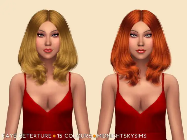 Simsworkshop: Faya Natural hair retextured by midnightskysims for Sims 4