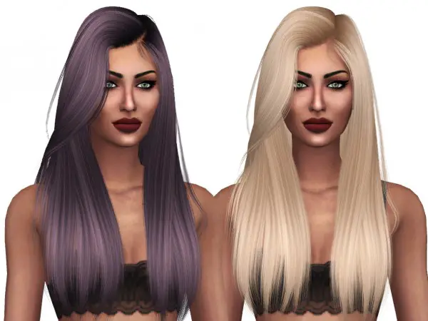 Kenzar Sims: Anto’s Eve Hair Retextured for Sims 4