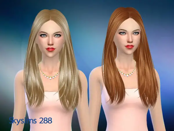 Butterflysims: Hair 288 by Skysims for Sims 4