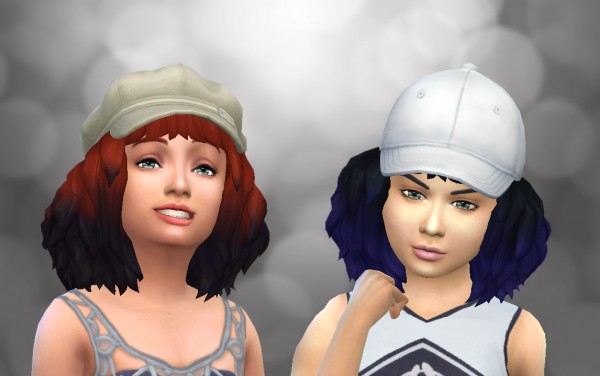 Mystufforigin: Medium Dipped Color for Girls for Sims 4