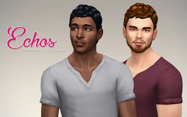 Simsontherope: Echos hairstyle retextured for Sims 4