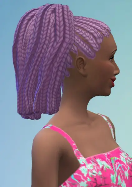 Birksches sims blog: Higher Braids for her for Sims 4