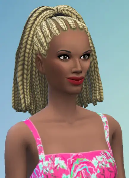 Birksches sims blog: Higher Braids for her for Sims 4