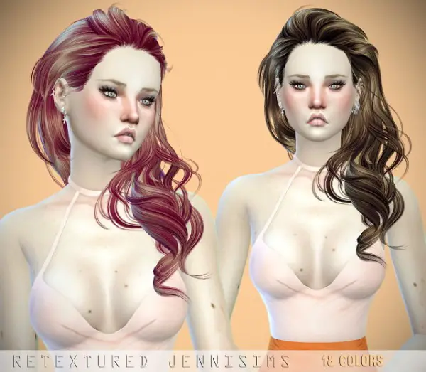 Jenni Sims: Newsea`s Millet and Newsea Patron Saint Hairs retextured for Sims 4