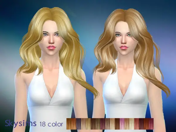 Butterflysims: Hair 289 by Skysims for Sims 4