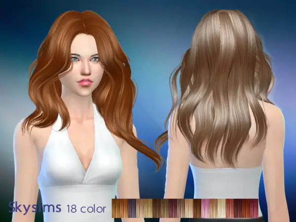 Butterflysims: Hair 289 by Skysims for Sims 4