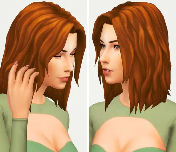 Kot Cat: Anna hair for Sims 4