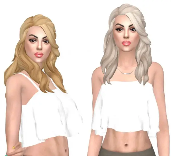 Sims Fun Stuff: Lilliana hair retextured for Sims 4