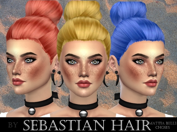 The Sims Resource: Sebastian Hair by Mattia Belles Choses for Sims 4